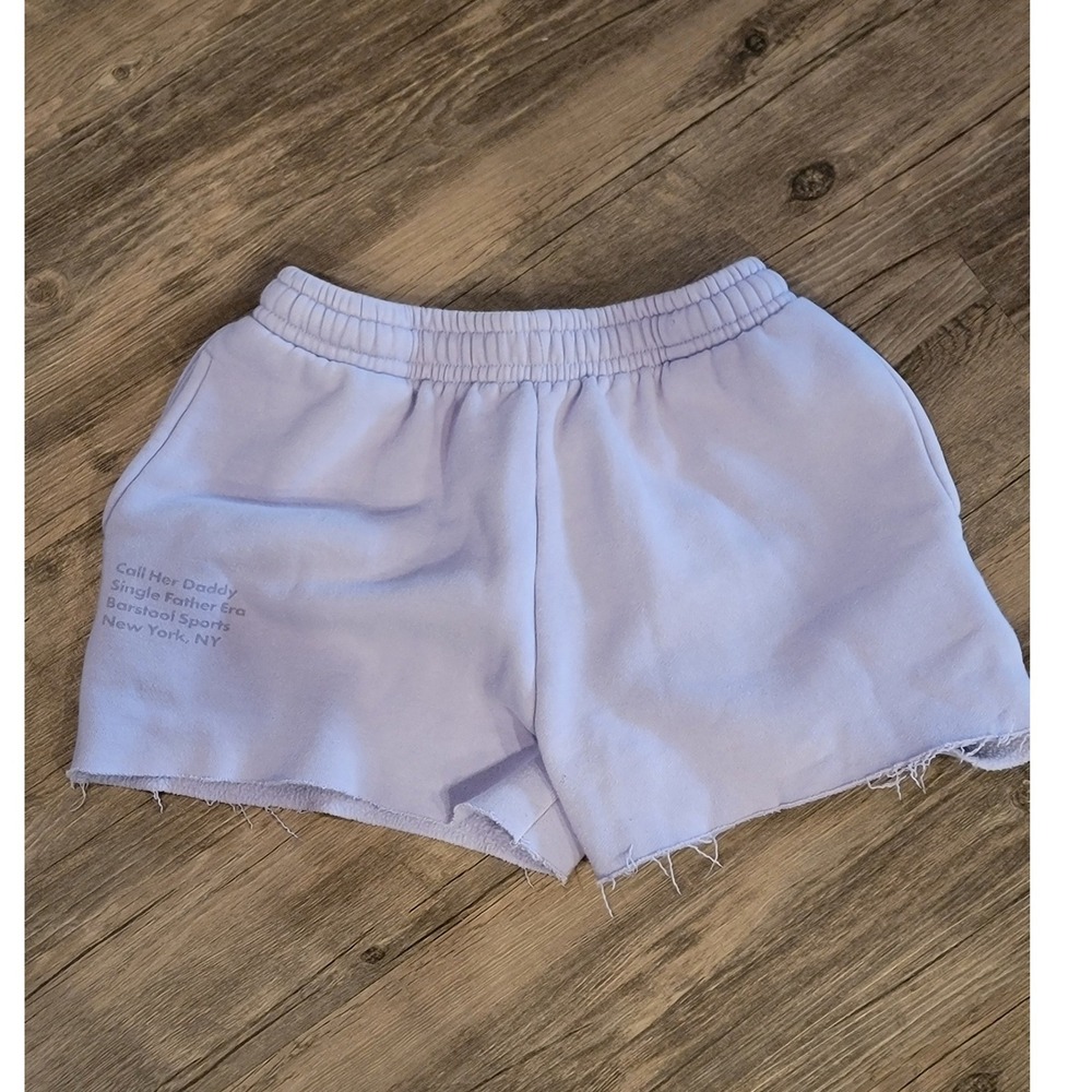 Barstool Sports Call Her Daddy‎ Single Father Era Sweat Shorts Lavender Purple S
